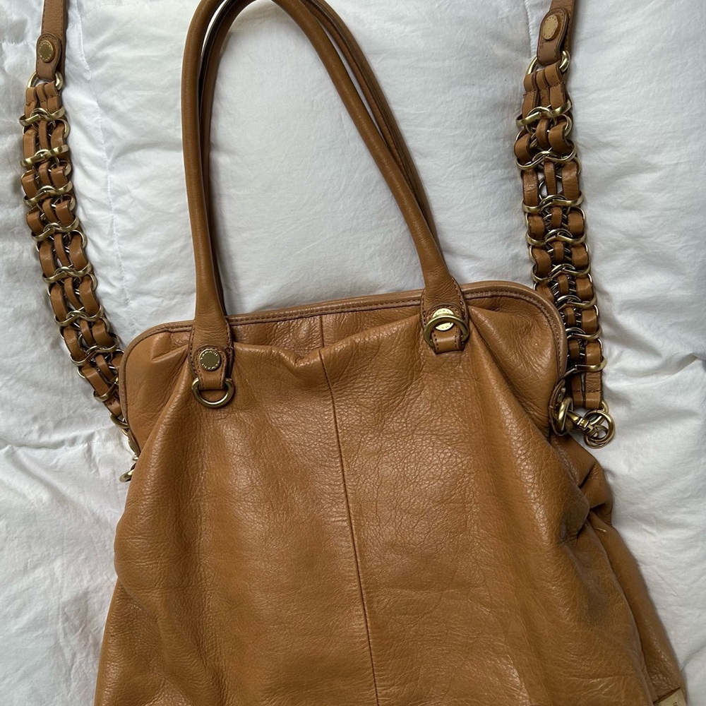 Tahari brand, tan colour leather purse